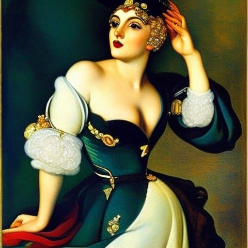 Deceit and Peace: A Digital Art Nouveau Necklace