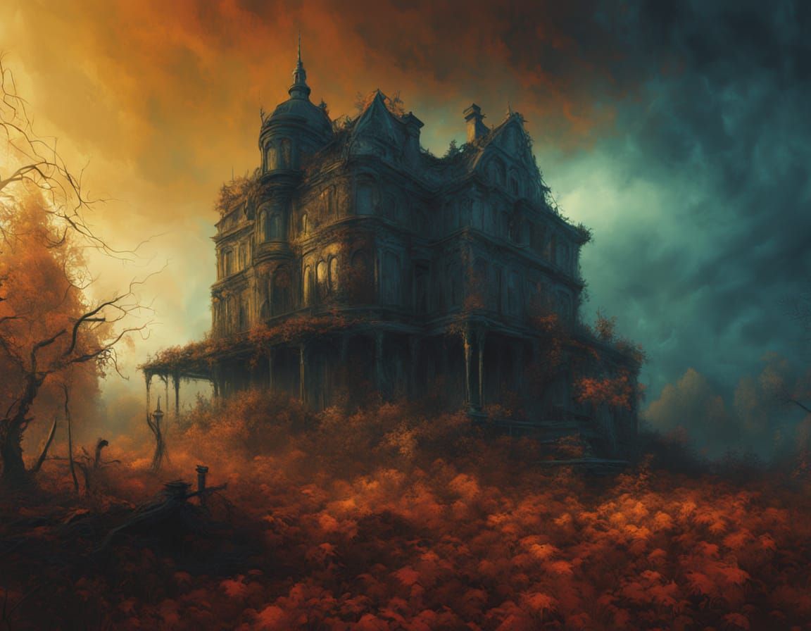 Ethereal Wraith in Autumnal Abandon