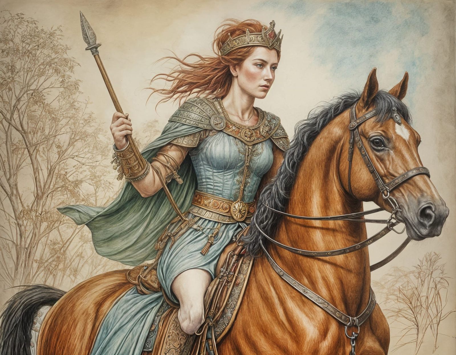 Queen Boudica Rides in Triumph