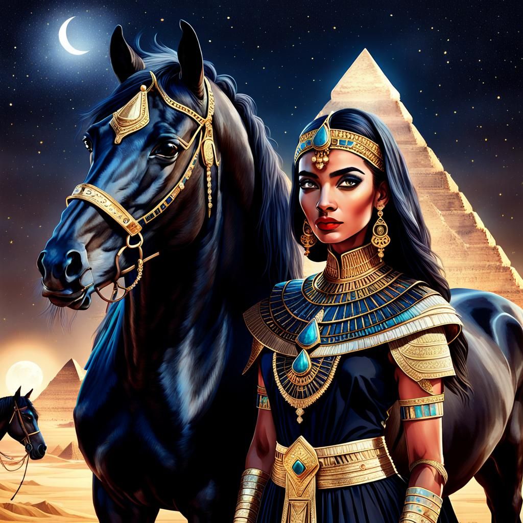 Vogue magazine cover model in a contemporary take on ancient...