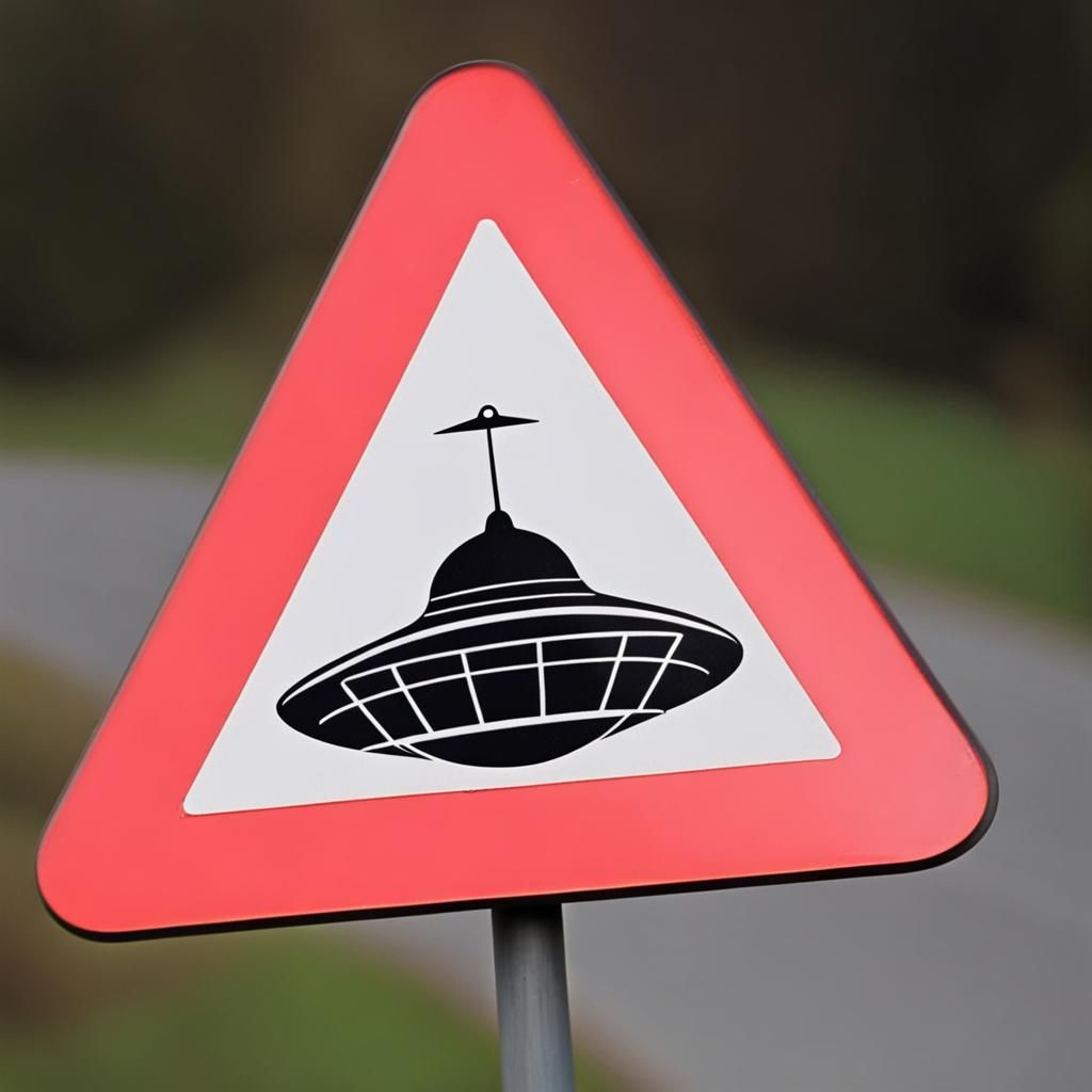 Warning: Low-flying UFOs ahead, next five miles.