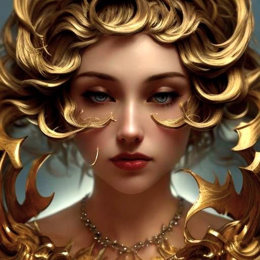 Dramatic Portrait in Baroque Style with Vibrant Colors