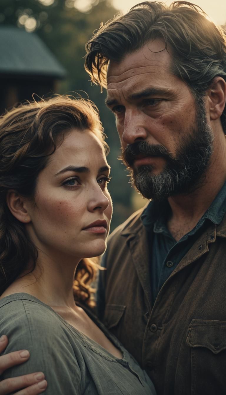 Pregnant Woman and Farmer in Film Noir