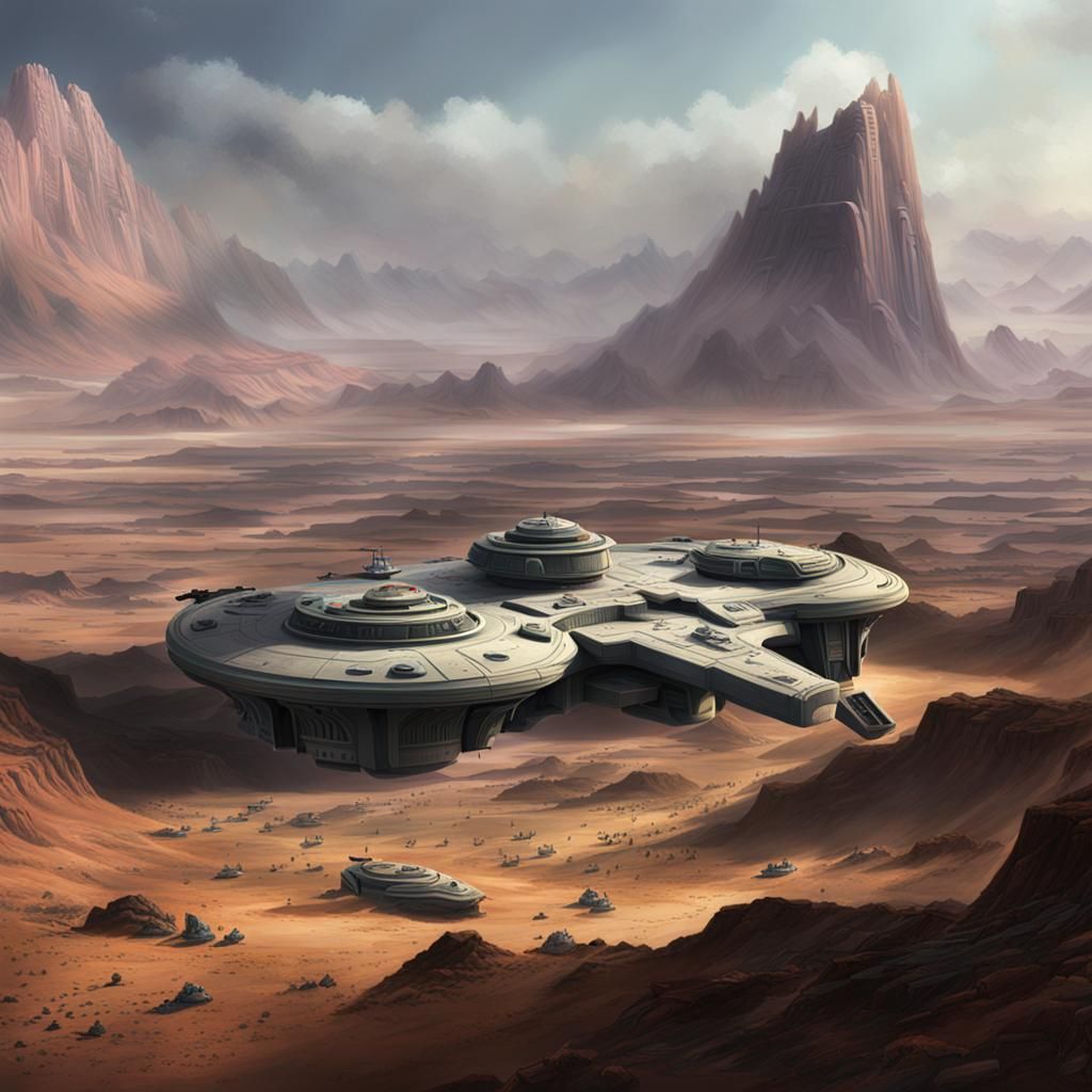 Detailed Matte Painting of a Twi'lek