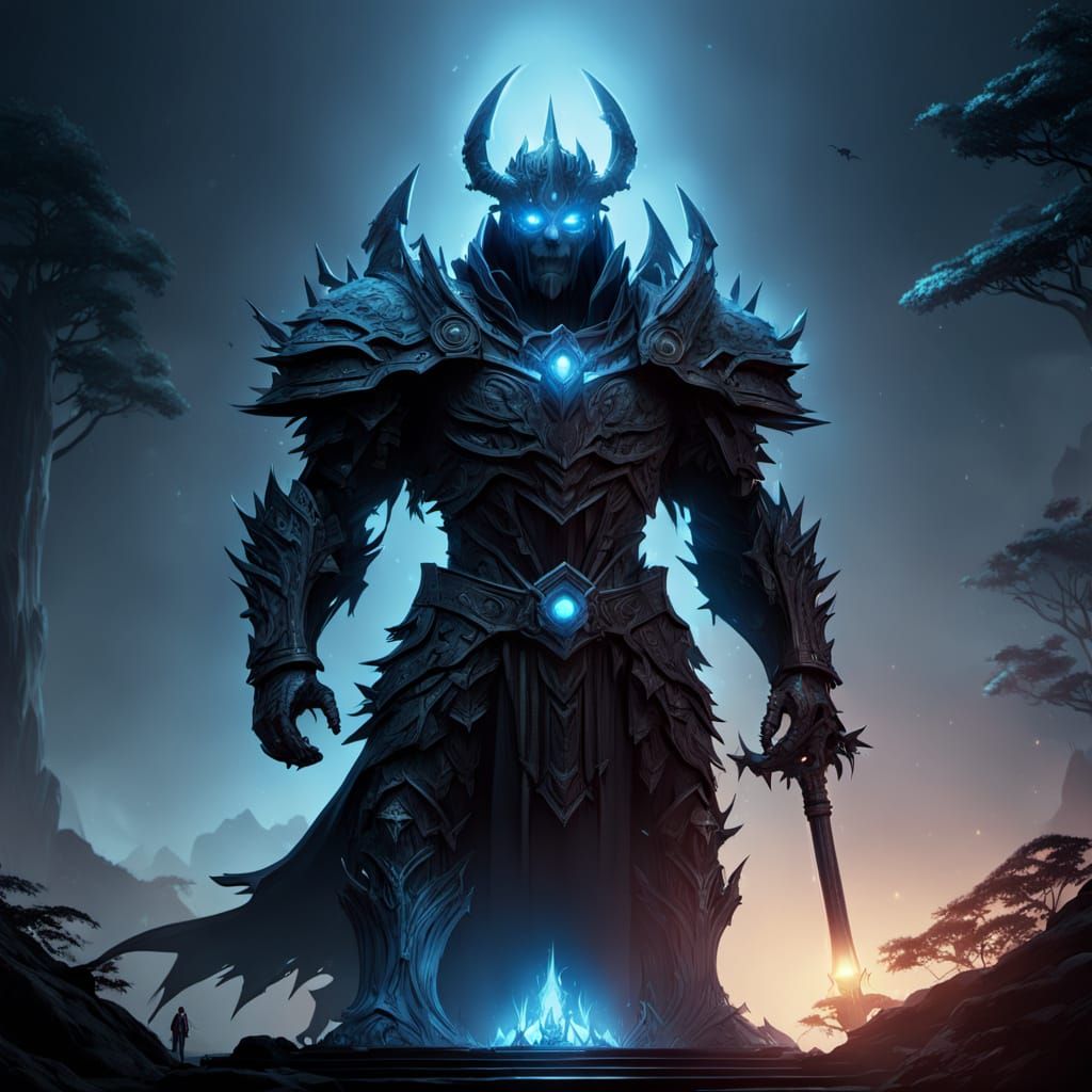 Gothic Fantasy Monarch in Mystical Forest