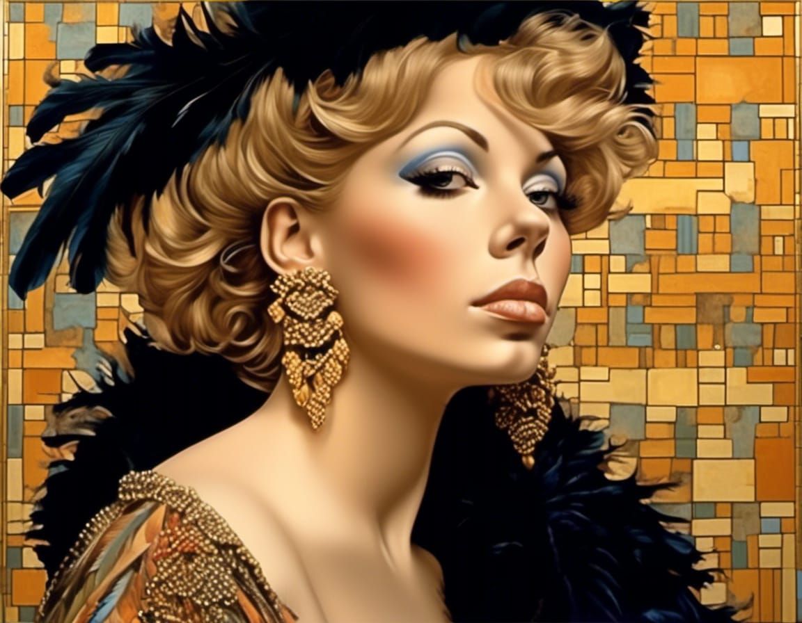 Mariah Carey in Bohemian Pop Art Style