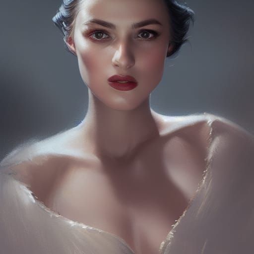 Actress in 1940s Car, Hyperrealistic Concept Art