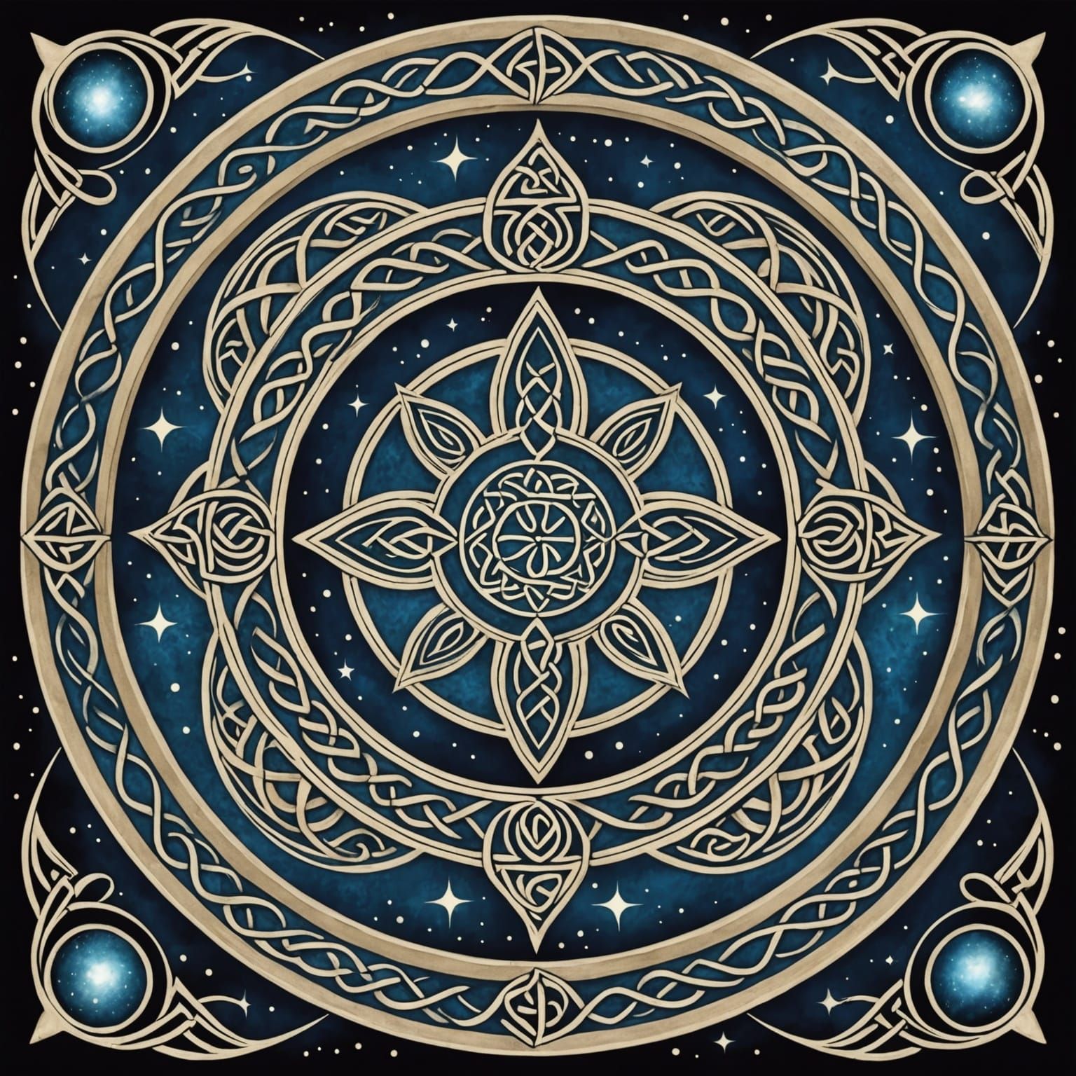 Celtic Celestial Dreams: Moons and Stars