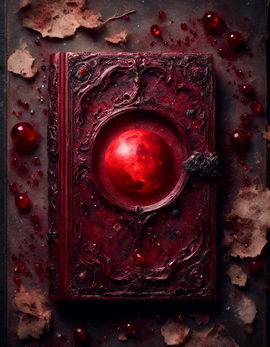 Eerie Magic Book Reveals Galaxy and Blood Moon