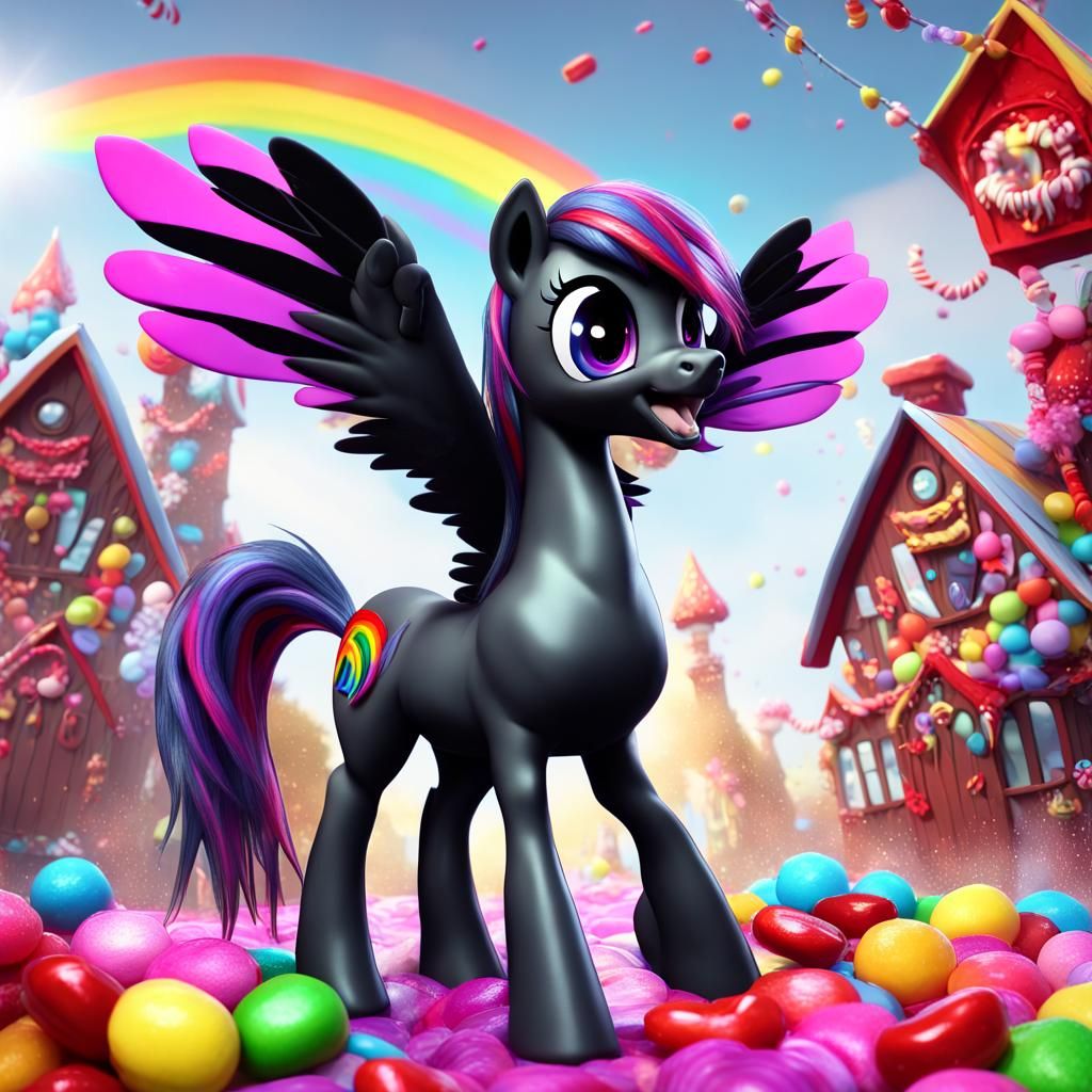 My Little Pony in a Candy Wonderland