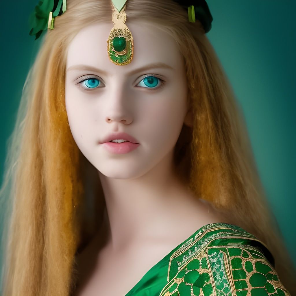 Beautiful Iberian Princess with Amber Amulet