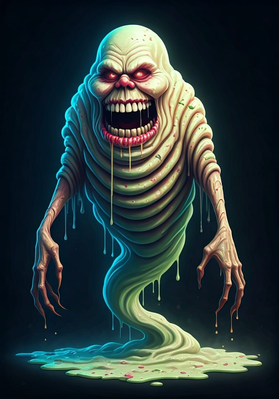 Cursed Ice Cream Ghost: A Spectral Dessert Horror