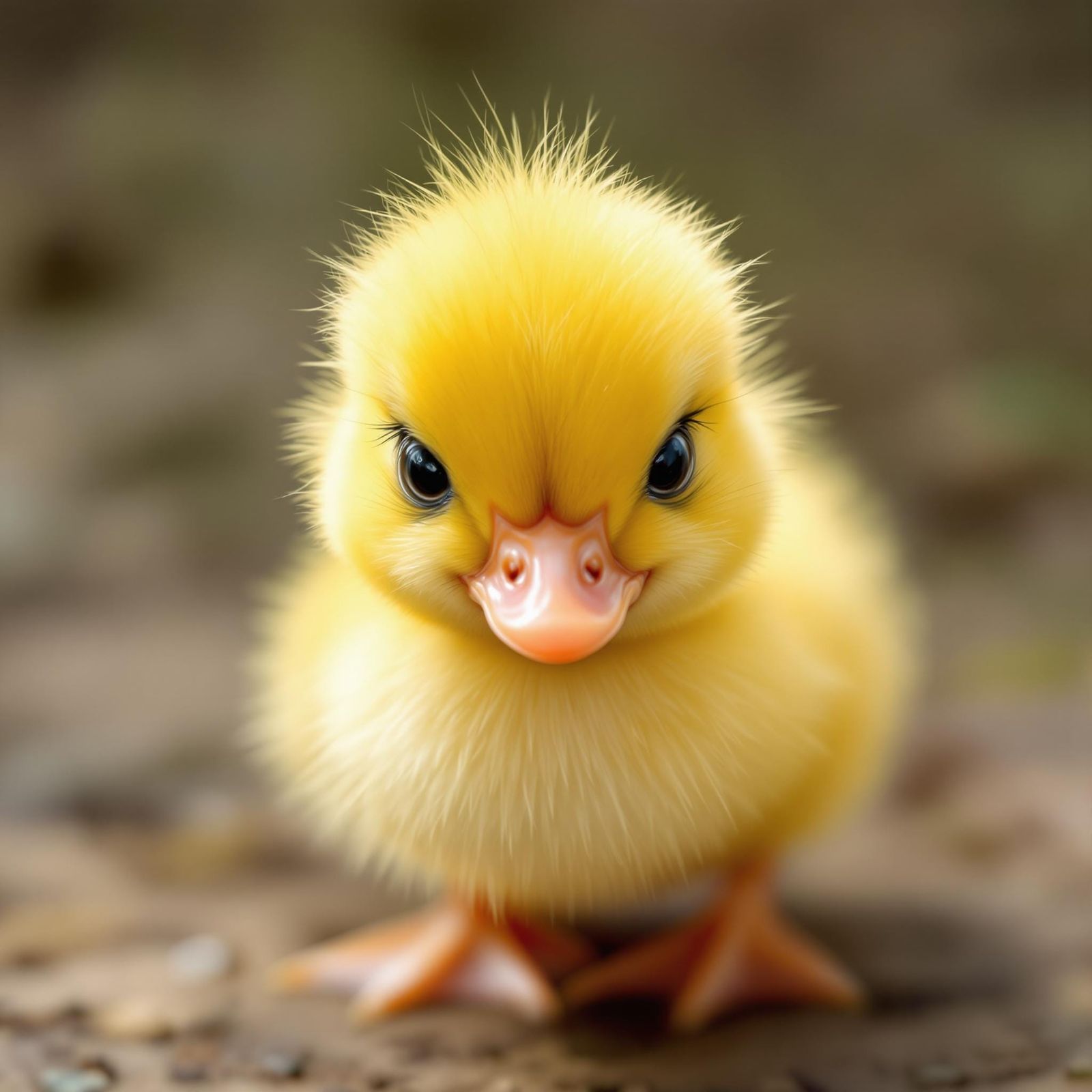 Grumpy Duckling: A Cute and Funny Portrait