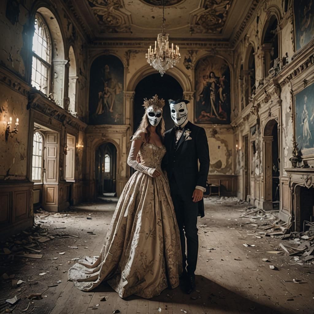 Haunted Masked Ball in Abandoned Castle