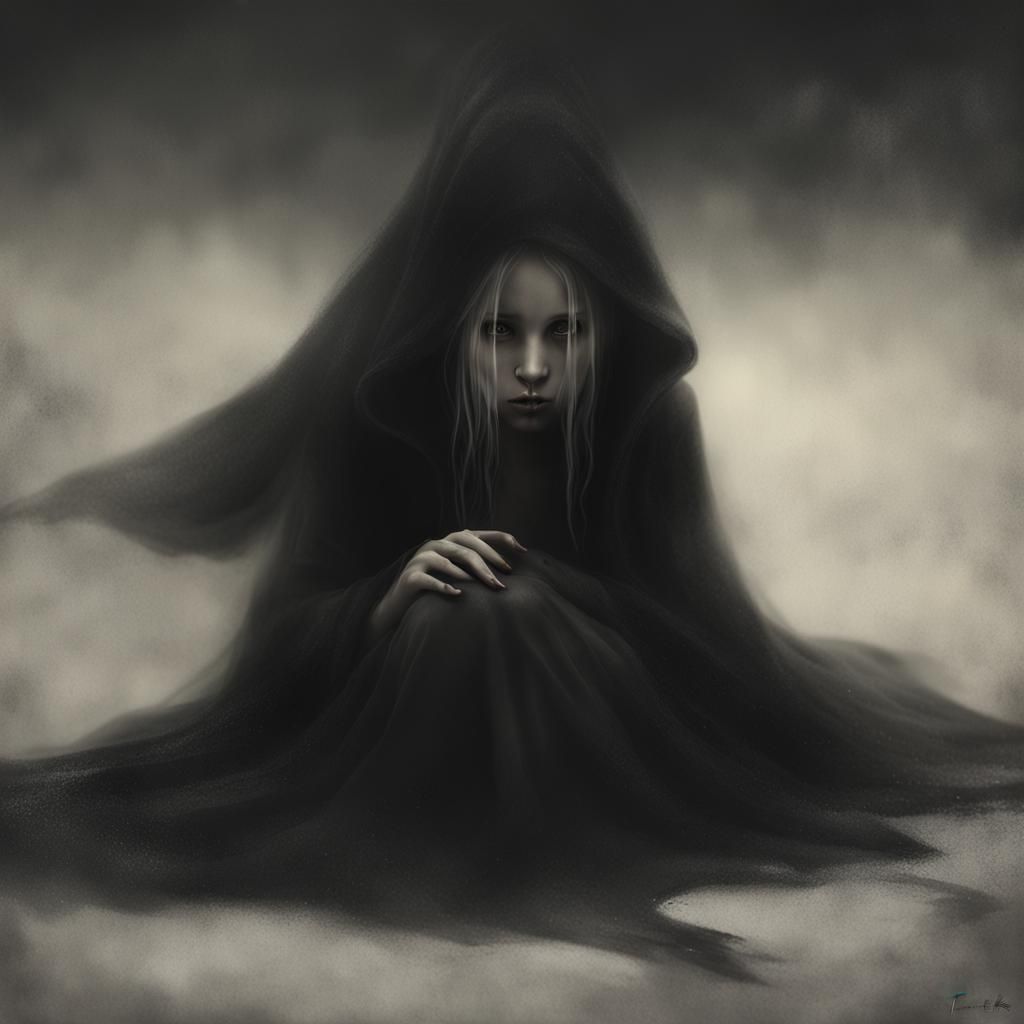 Grimdark Illustration in Gothic Style