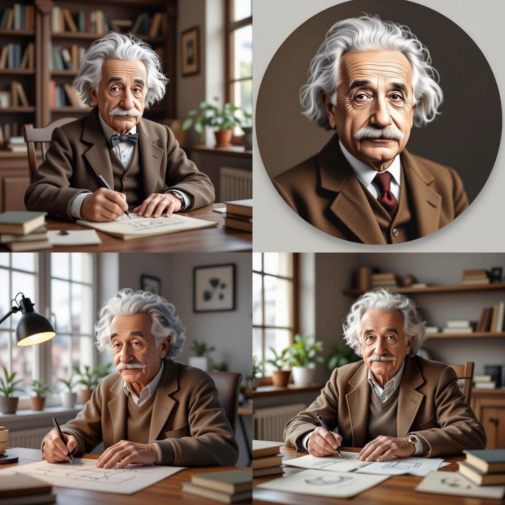 Albert Einstein Solving Equations in Realistic 3D