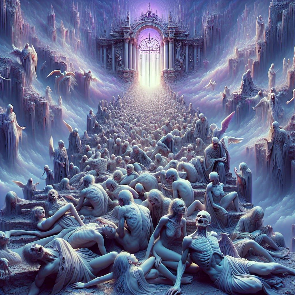 Heaven's Gate: Hyperrealistic Fantasy Art of Purgatory
