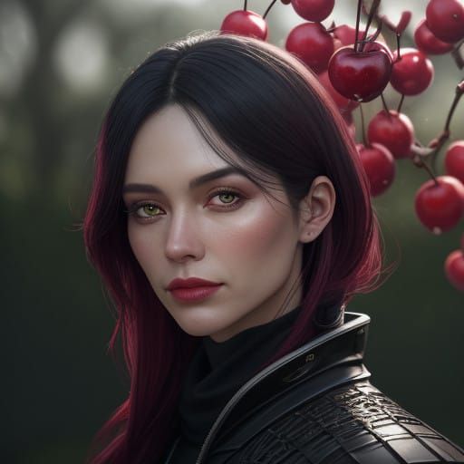 Surreal Cherry Scene in Hyper-Realistic 8K with Cinematic Li...