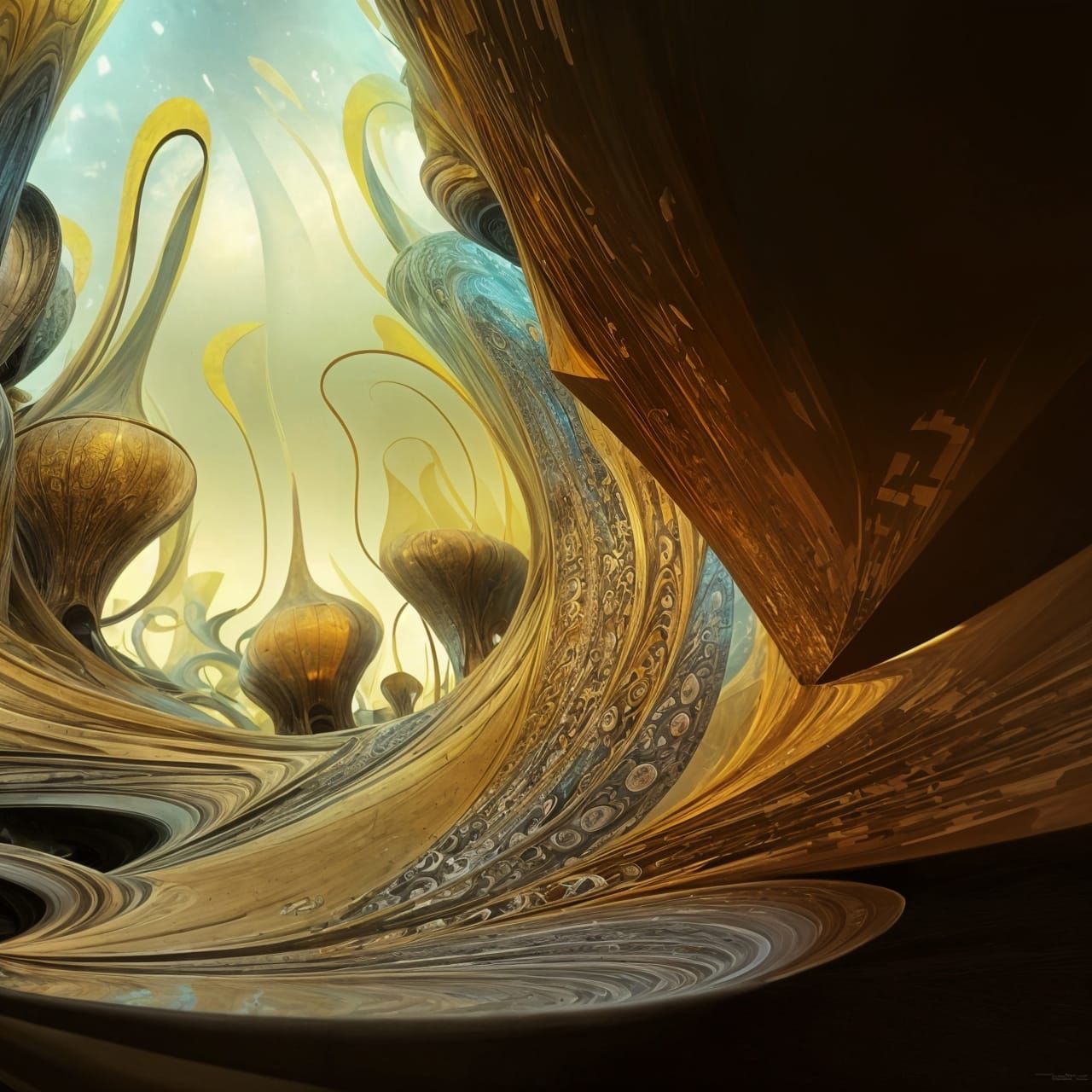 Striking Polychromatic Geometric Abstract in 8k Resolution