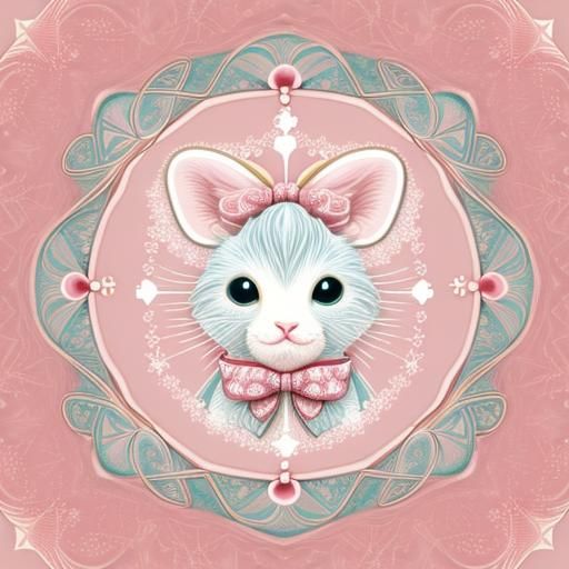 Pastel Christmas Animal Carousel with Bows