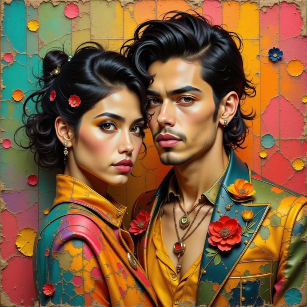 Androgynous Couple Embracing Gender Fluidity