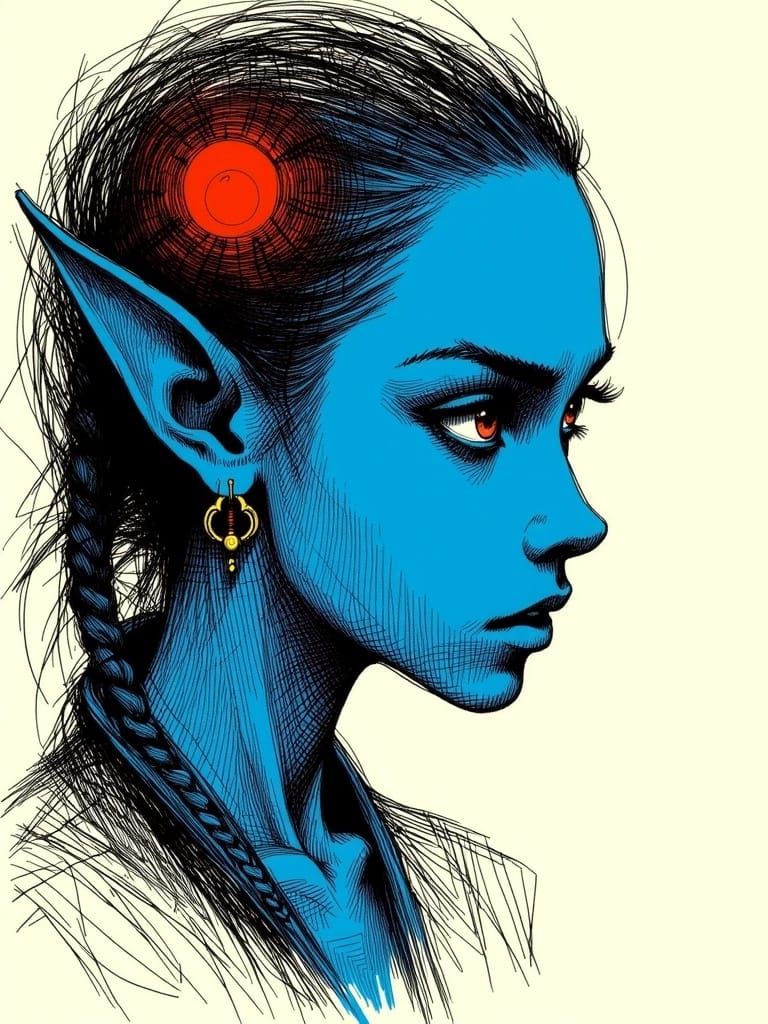 <lora:Effrenatus:1.0> ultra high-contrast graphics (minimalism:1.5) in the art style of Jean Giraud Moebius, Sable, lign...