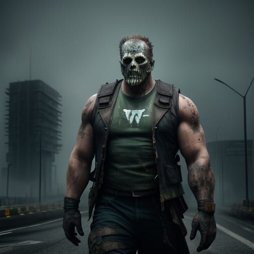 Undead Titan Stands Dominant in Post-Apocalyptic Wasteland