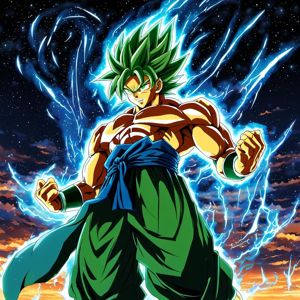 Broly in Anime Key Visual Style
