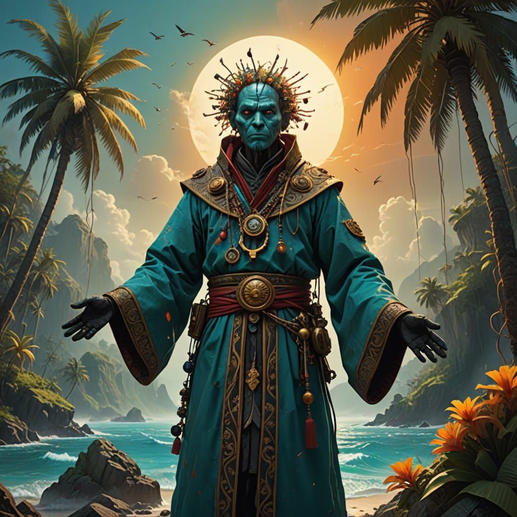 Mystical Puppet Master Reigns Over Tropical Paradise in Hype...