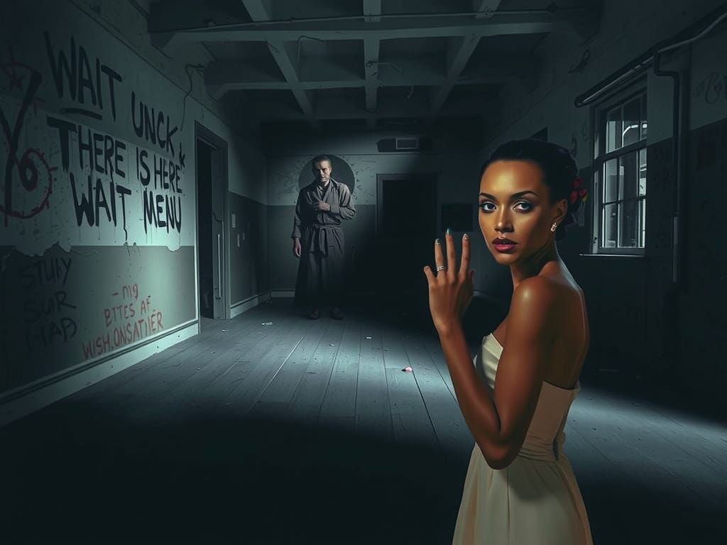 Suspenseful Hallway: Cinematic Urban Decay