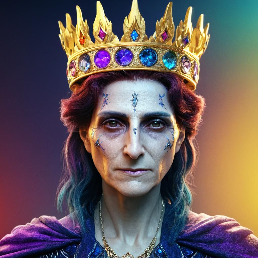 Beautiful Sorceress Portrait in Hyper-Realistic 3D Art