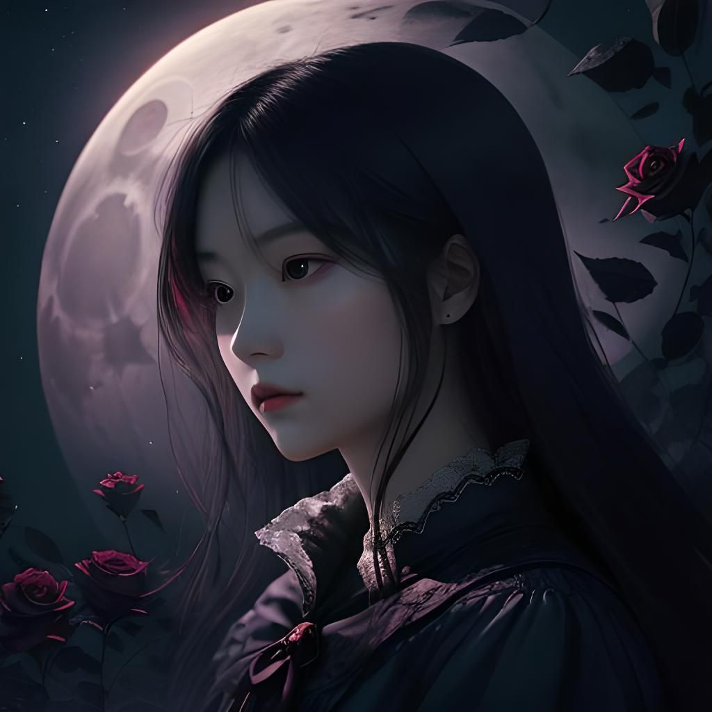 Moonlit Rose: A Masterpiece of a Beautiful Woman