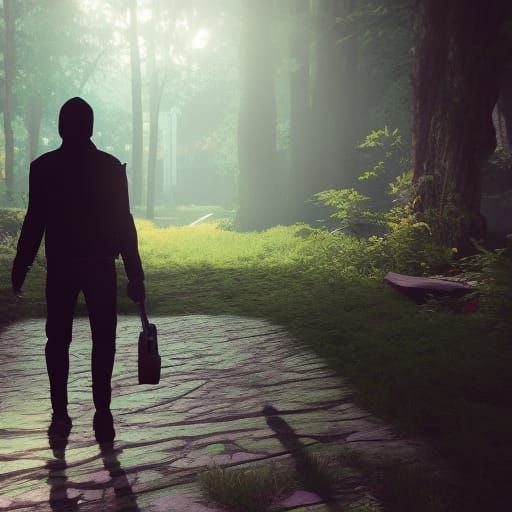 Shadow Lurking Behind Me: 3D Game Cinematic