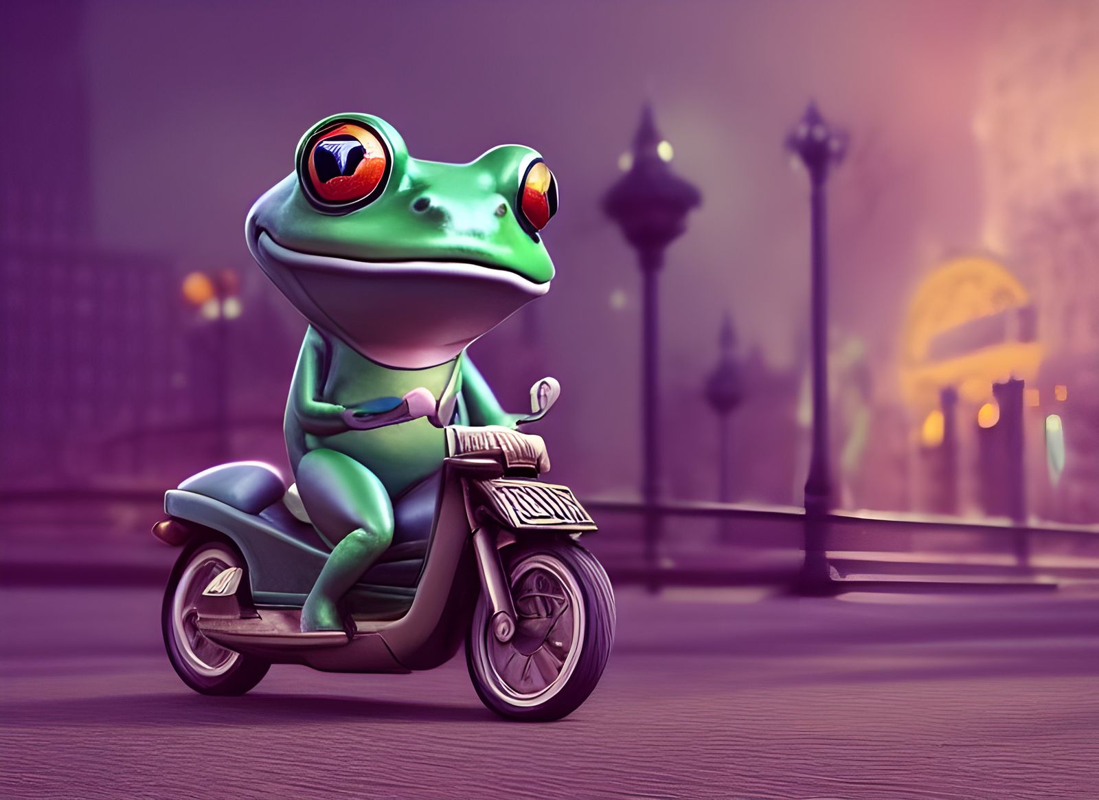Frog Detective Solves City Mystery in Pastel Colors