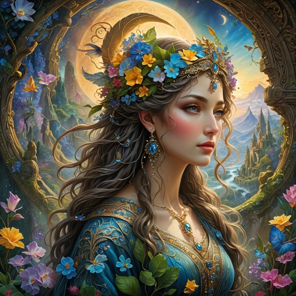 Ethereal Serenity: Intricate Concept Art