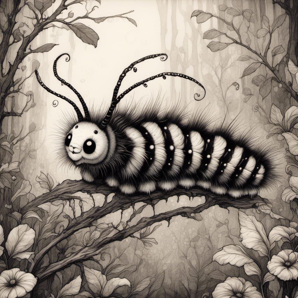 <lora:Oruga Ink:1.0>16k, terry Bradley ink wash art style, l...