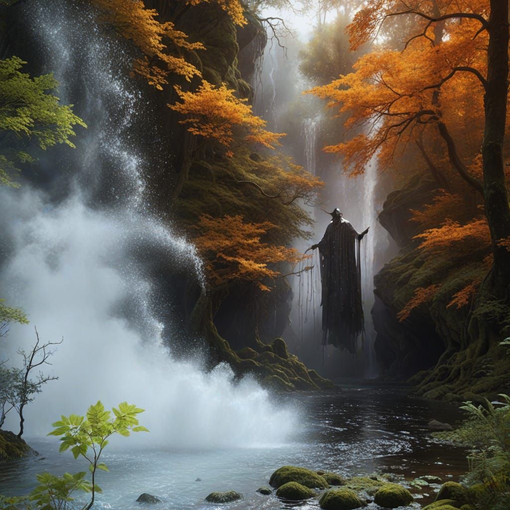 ...when, in the blink of an eye, there was a moaning Creature floating over the water... the air became oppressively dam...