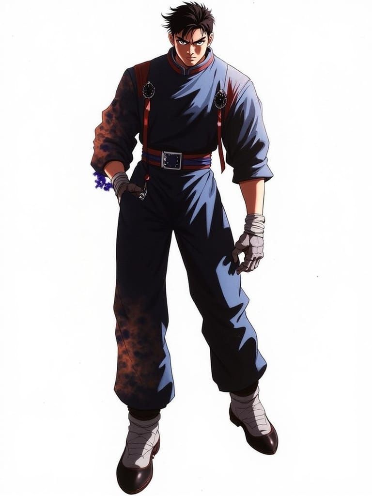 Heroic Anime Warrior in Ancient Chinese Attire