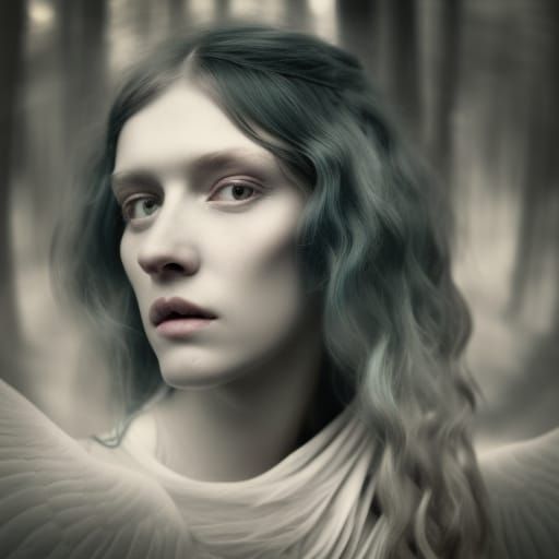 Ethereal Fairy Portrait in Infrared Photography