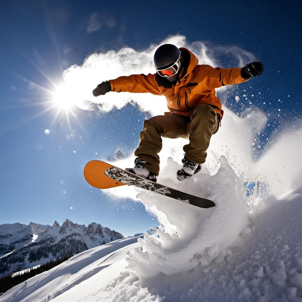 Snowboarder Mid-Air: Professional Photography of Mountain Ju...