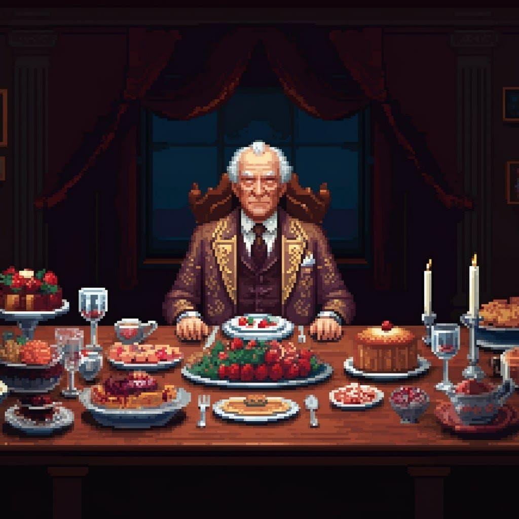 Pompous Gentleman's 8-bit Pixel Art Feast