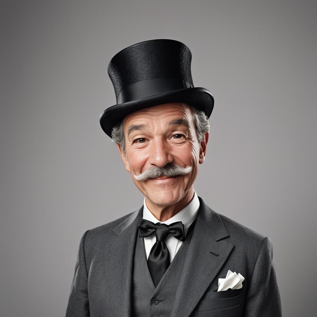 Hyperrealistic Portrait of the Monopoly Guy