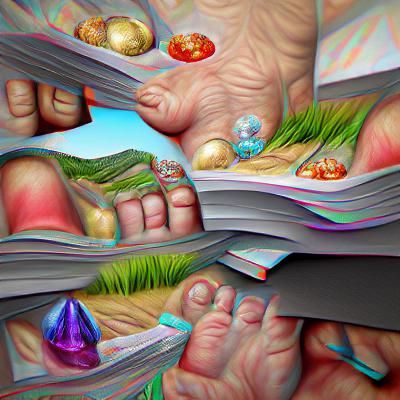 Bunion Storybook Illustration in Hyperrealism