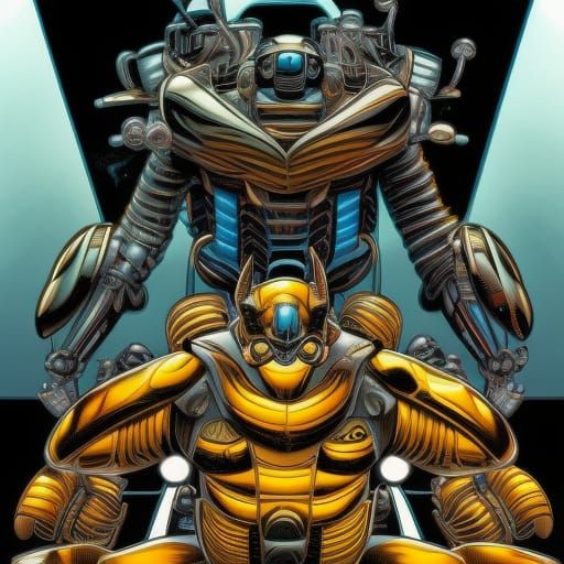 Bumblebee in Comic Book Style
