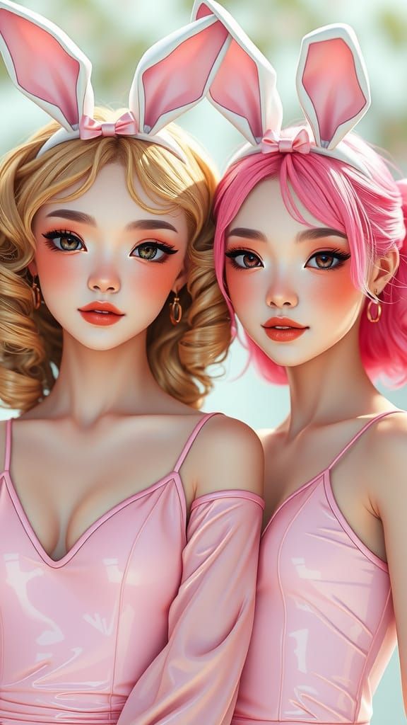 Breathtaking Japanese Women in Whimsical Latex Dresses