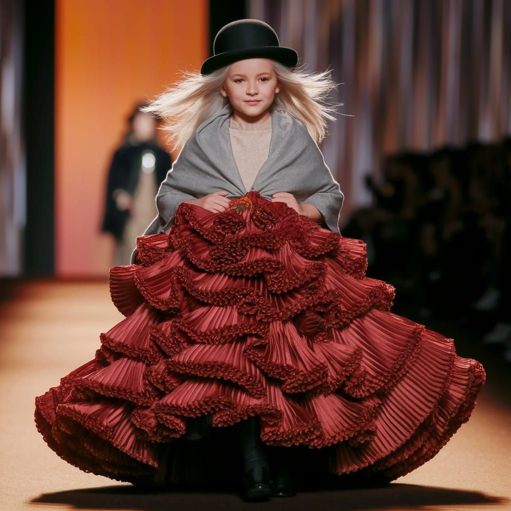 Wearing a revisited Andean pollera