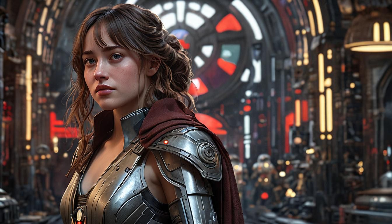 Dakota Johnson as Princess Leia in Digital Art