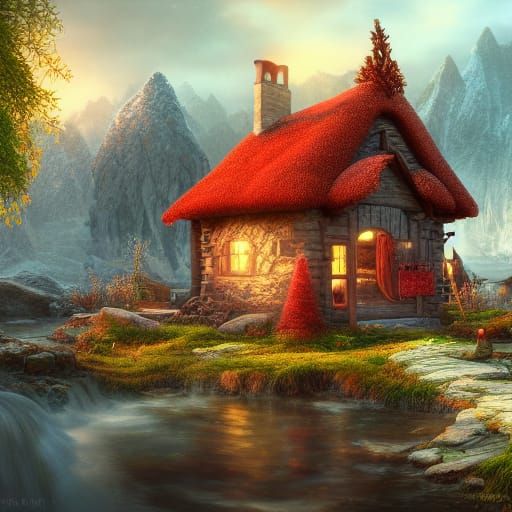 Nordic Princess in Cottagecore Style