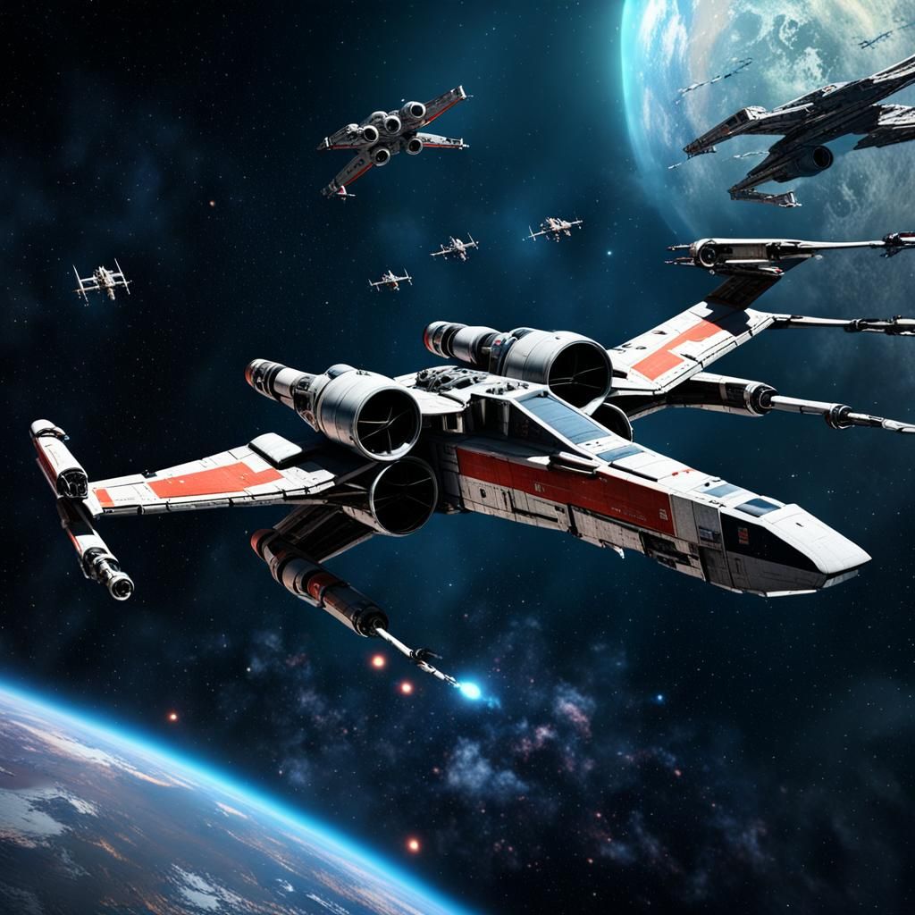 Star Wars X-Wing in Deep Space: Concept Art