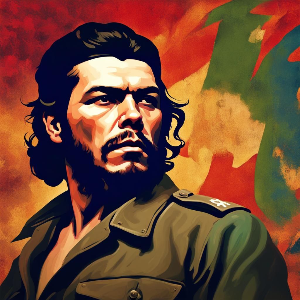 Che Guevara Portrait in Realist Style